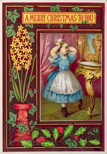 Viktorianskt julkort av English School